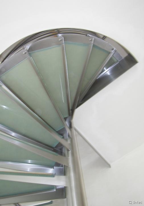 Escalier en Colimaon - Escalier en Colimaon - Marches en verre